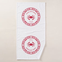 TOALHA DE BANHO É UMA COISA MARINHA (CRABS)