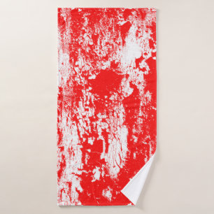 Toalha De Banho Efeito do pincel de tinta com ilustração de abstra