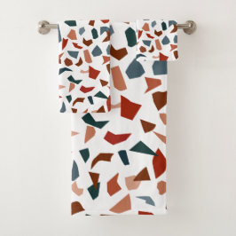 Toalha de banho elegante moderna com padrão de már