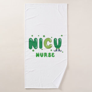 Toalha De Banho Enfermeira da NICU, o design de St. Patrick