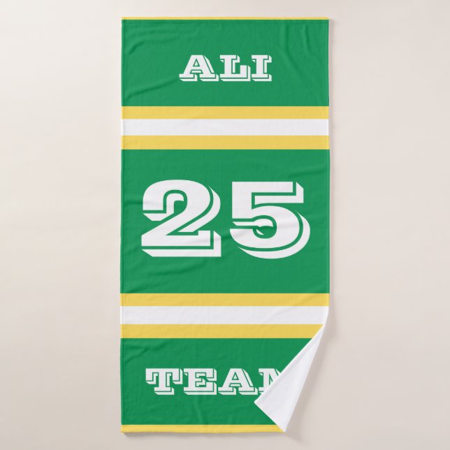 Toalha De Banho Equipe Esportiva Personalizada/Toalha De Baseball  (Toalha de Banho)