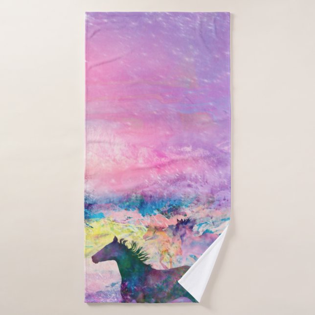 Toalha De Banho Espíritos de Cavalos Selvagens Correndo "NÓS SOMOS (Toalha de Banho)