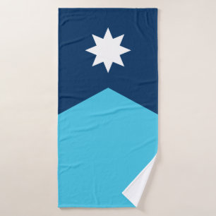 Toalha De Banho Estado do Minnesota Flag Bath Towel