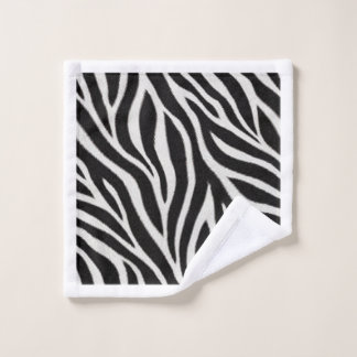 Toalha de Banho Estampa de Zebra | Preto e Branco