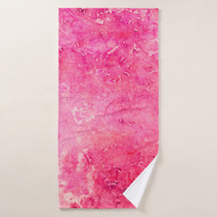 Toalha De Banho Estruturas rosa feitas manualmente em uma pintura