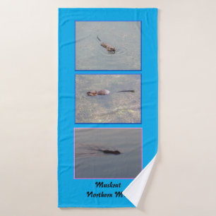 Toalha De Banho Eu Amo Muskrats Bath Towel