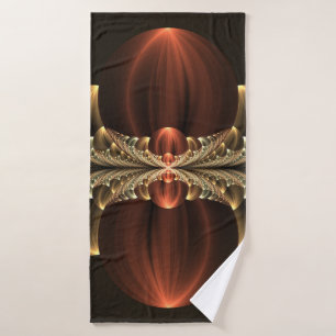 Toalha De Banho Fantasy Construction Shiny Abstrato Fractal Art