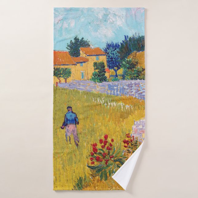 Toalha De Banho Farmhouse in Provence, Van Gogh (Toalha de Banho)
