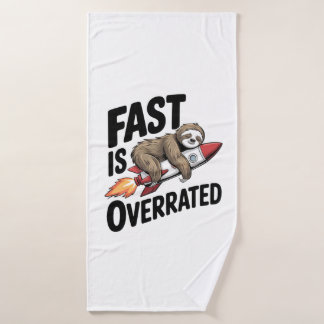 Toalha De Banho Fast is Overrated Sloth Rocket