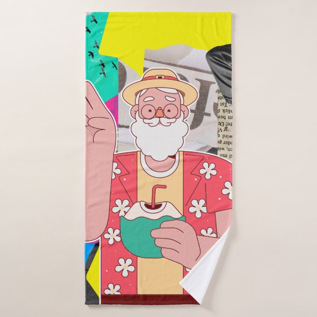 Toalha De Banho Feliz Natal 2024 (Toalha de Banho)