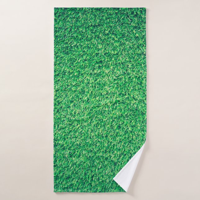 Toalha De Banho Field grass green lawn texture (Toalha de Banho)
