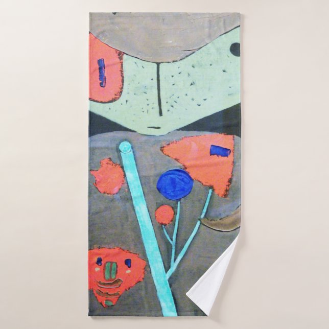 Toalha De Banho Figura do Teatro Oriental, Paul Klee (Toalha de Banho)