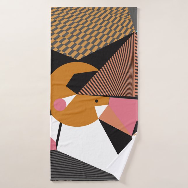 Toalha De Banho Filme do padrão de fundo dos triângulos abstrato m (Toalha de Banho)