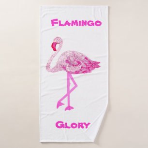 Toalha De Banho Flamingos Glory