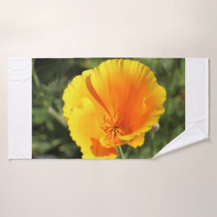 Toalha De Banho Flor de papoila da Califórnia