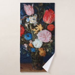 Toalha De Banho Flores em Recipiente de Vidro, Jan Brueghel, o Vel