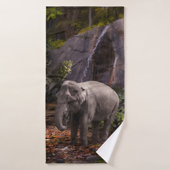 TOALHA DE BANHO FLORESTA DE CHUVA ELEFANTE (Toalha de Banho)