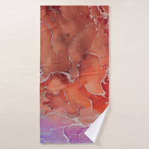 Toalha De Banho Fluid Art. Moderno - Tipografia colorida, wa