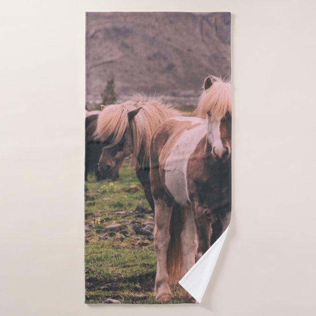 TOALHA DE BANHO FOCUS FOTOGRAFIA DE CAVALOS (Toalha de Banho)