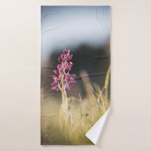 Toalha De Banho Foto da Natureza da Orquídea Selvagem
