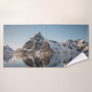 Toalha De Banho Foto de Paisagem de Montanha Lofoten