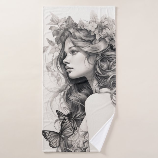 Toalha De Banho Foto Personalizada Personalizada Adicionando Seu P (Toalha de Banho)