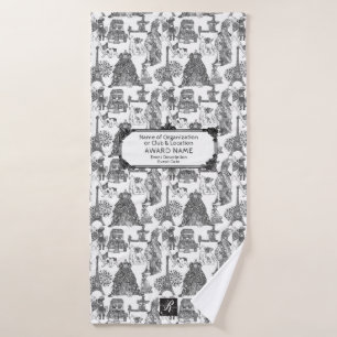 Toalha De Banho FRANCÊS BULLDOG Frenchie Black com personalização