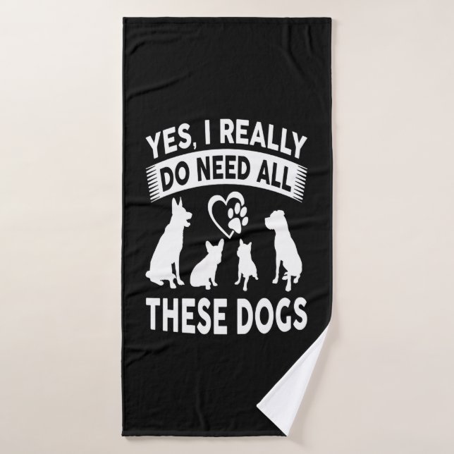 Toalha De Banho French Gift |Sim, Eu Realmente Preciso De Todos Es (Toalha de Banho)