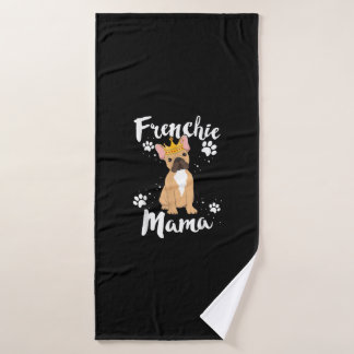 Toalha De Banho frenesi buldog frenchie mama presente de mãe