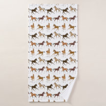 Toalha de banho Frisky dos objetivos do cavalo