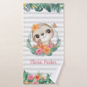 Toalha De Banho Fronteiras tropicais Flores de Hibiscus Costumam-s