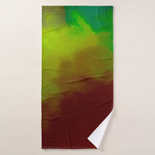 Toalha De Banho Fundo de Abstrato pintado com escova. Pincel encra