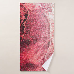 Toalha De Banho Fundo de Arte Moderna com Pintura a Álcool abstrat