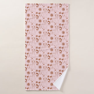 Toalha De Banho Funky Yoga Pattern
