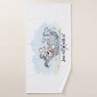 Toalha De Banho Funny Dog Rolling Cartoon