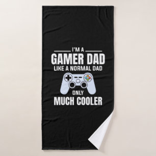 Toalha De Banho Gamer Gift Sou Um Pai De Jogadores