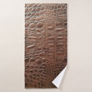 Toalha De Banho Genuine leather texture backgroundr close-up, embo