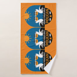 Toalha De Banho Genus Pelecanus Bird Art