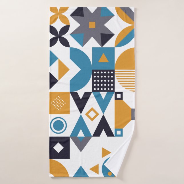 Toalha De Banho Geometric minimalistic pattern. Abstract designpat (Toalha de Banho)