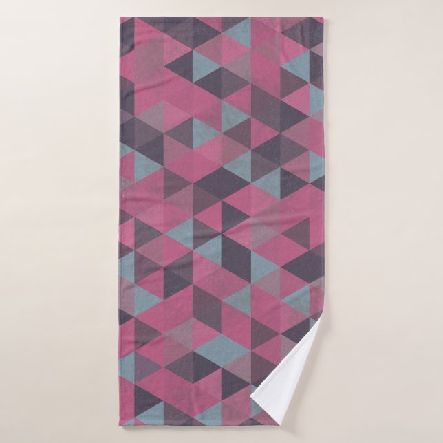Toalha De Banho Geometric Pink (Toalha de Banho)