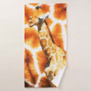 Toalha De Banho Girafa Bebê