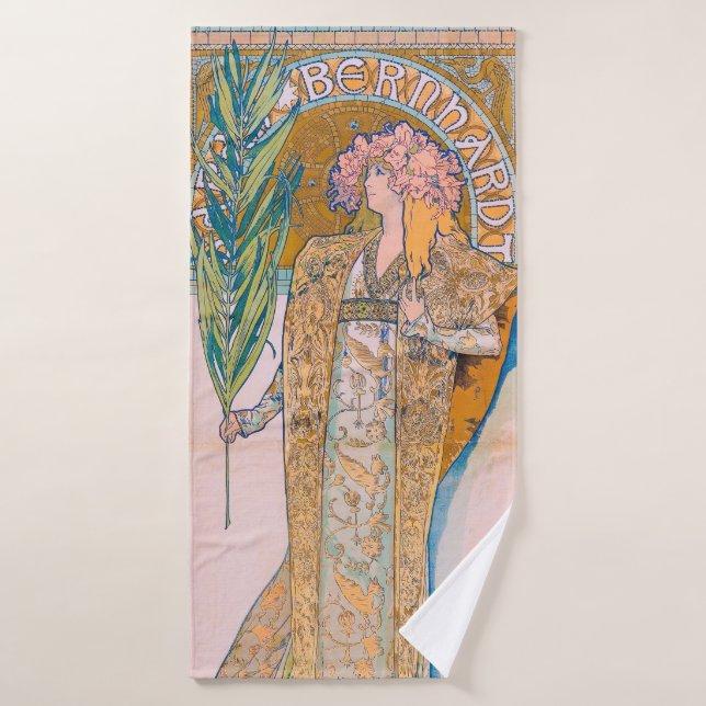 Toalha De Banho Gismonda, Sarah Bernhardt, Mucha (Toalha de Banho)