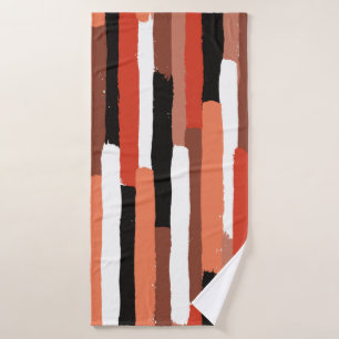 Toalha De Banho Grunge brushstrokes apresenta um padrão geométri