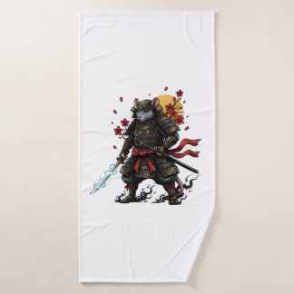 Toalha De Banho guerreiro Samurai Rat