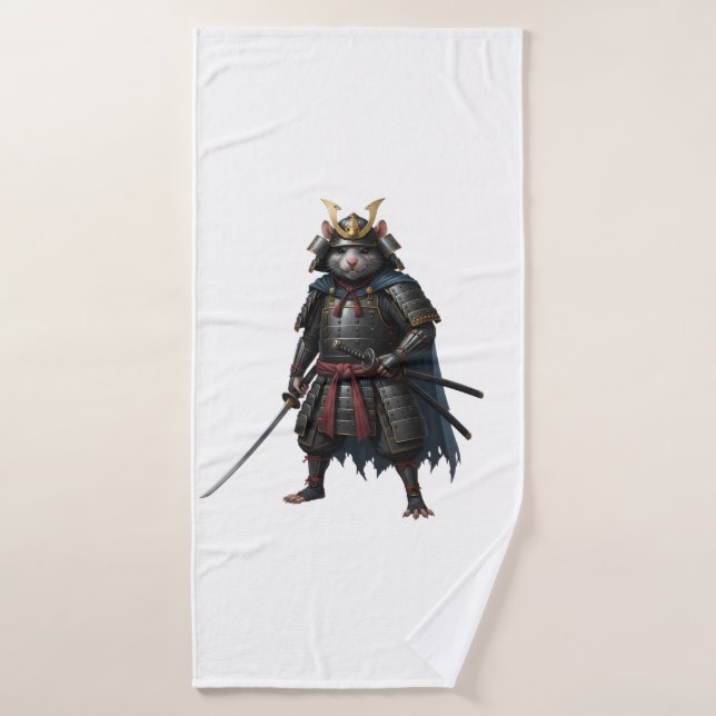 Toalha De Banho guerreiro Samurai Rat (Toalha de Banho)