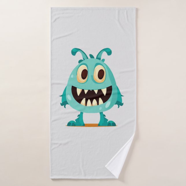 Toalha De Banho Halloween/Monstro/desenho animado  (Toalha de Banho)