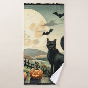 Toalha De Banho Halloween/outono/Outono/Abóbora/gato