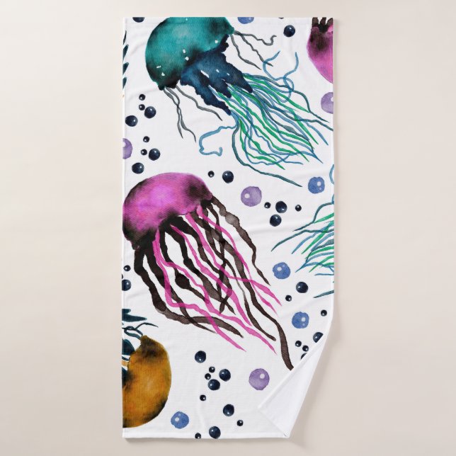 Toalha De Banho Hand drawn illustration. Seamless pattern. Digital (Toalha de Banho)