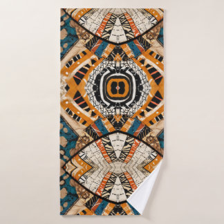Toalha De Banho Herança do Caribe Africano de Luxo Multicoloração