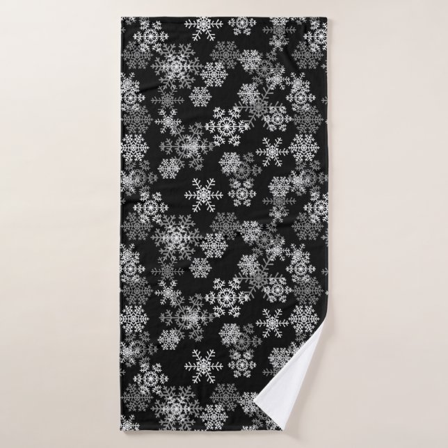 Toalha De Banho Holiday Snowflakes Bath Towel (Toalha de Banho)
